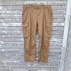 Carhartt Force 101148257 Cargo Pants Mens 40x30 Ripstop Brown Workwear Carpenter